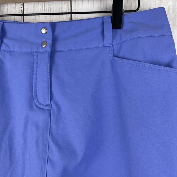 Adidas Skort Women 8 Blue Performance Athletic Built-In Short Mini Golf Tennis - Picture 2 of 7